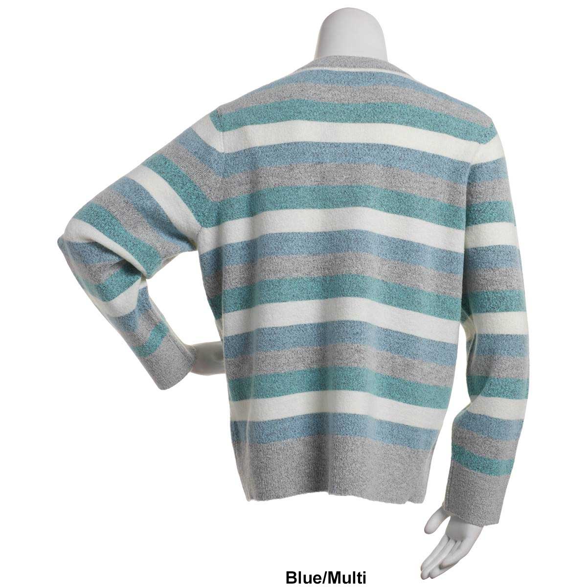 Womens Architect(R) Long Sleeve Stripe Crew Neck Sweater