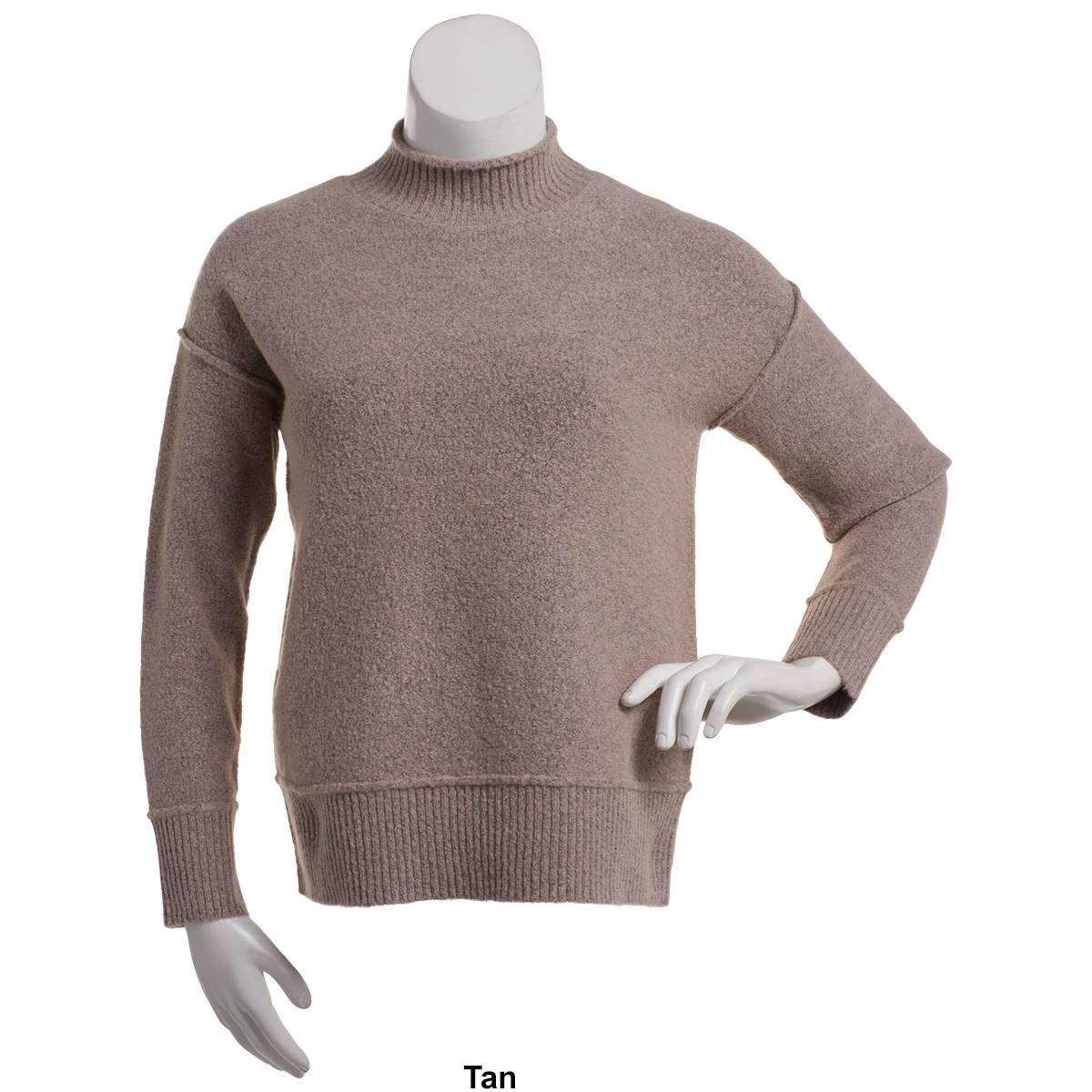 Womens Architect(R) Long Sleeve Mock Neck Marled Sweater