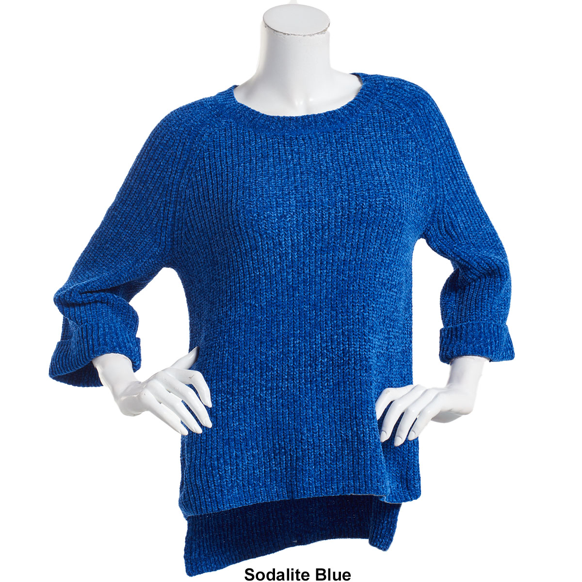 Womens Architect(R) Bell Roll Cuff Sleeve Chenille Sweater