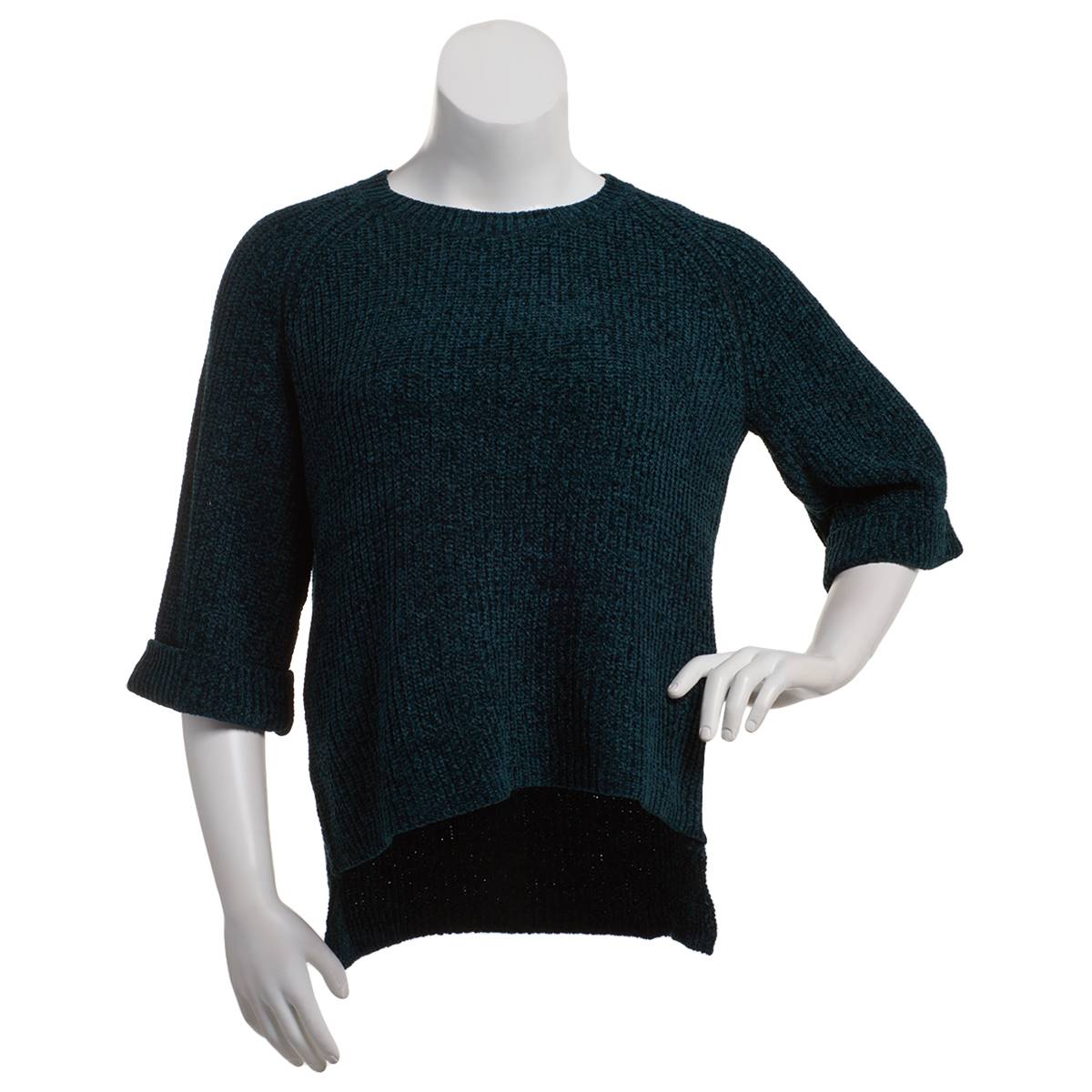 Womens Architect(R) Bell Roll Cuff Sleeve Chenille Sweater