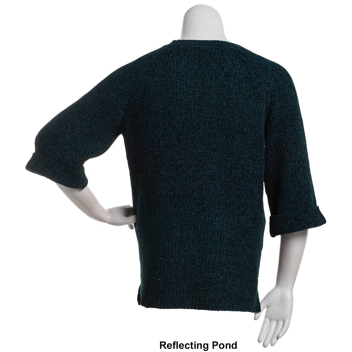 Womens Architect(R) Bell Roll Cuff Sleeve Chenille Sweater