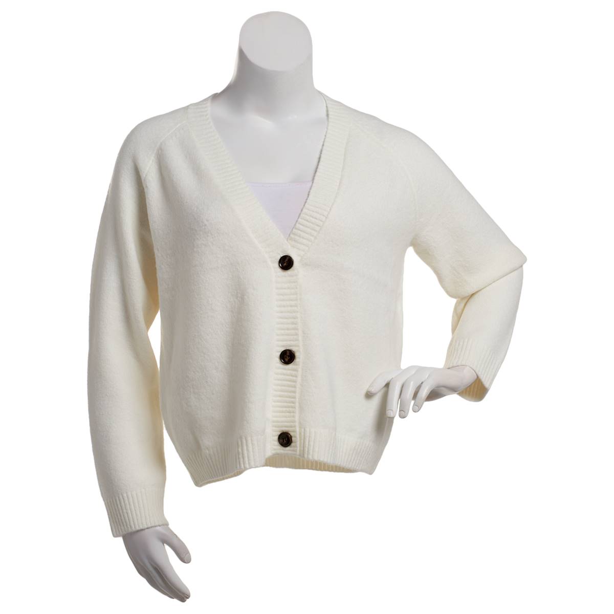 Womens Architect(R) Long Sleeve Solid V-Neck Cardigan