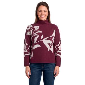 Womens Architect(R) Long Sleeve Mockneck Tulip Intarsia Sweater alternate view
