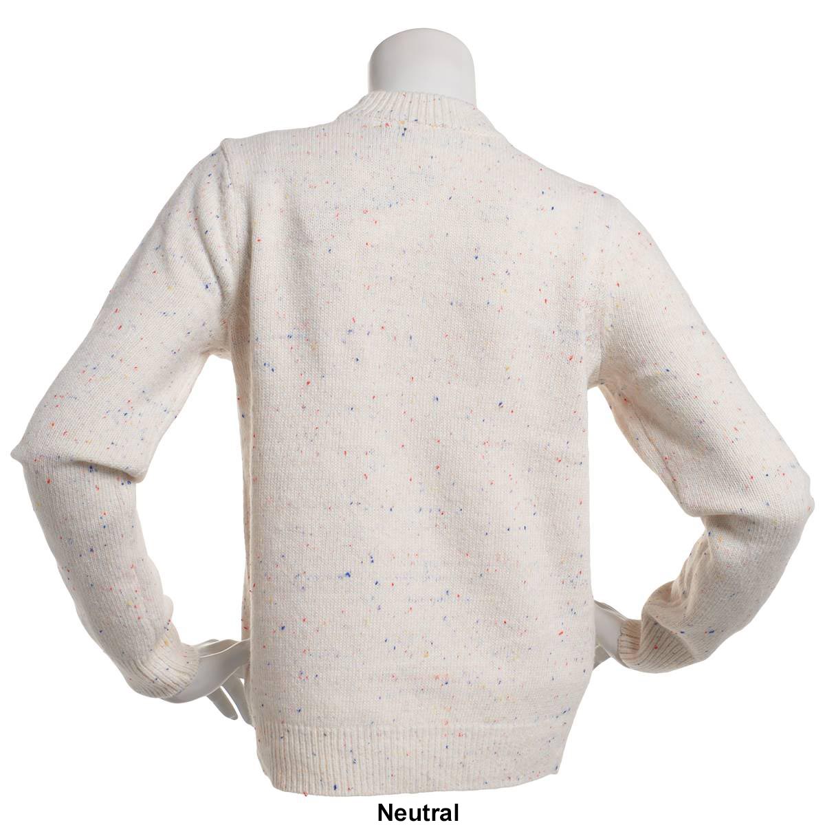 Womens Architect(R) Long Sleeve Speckled Yarn Pullover Sweater