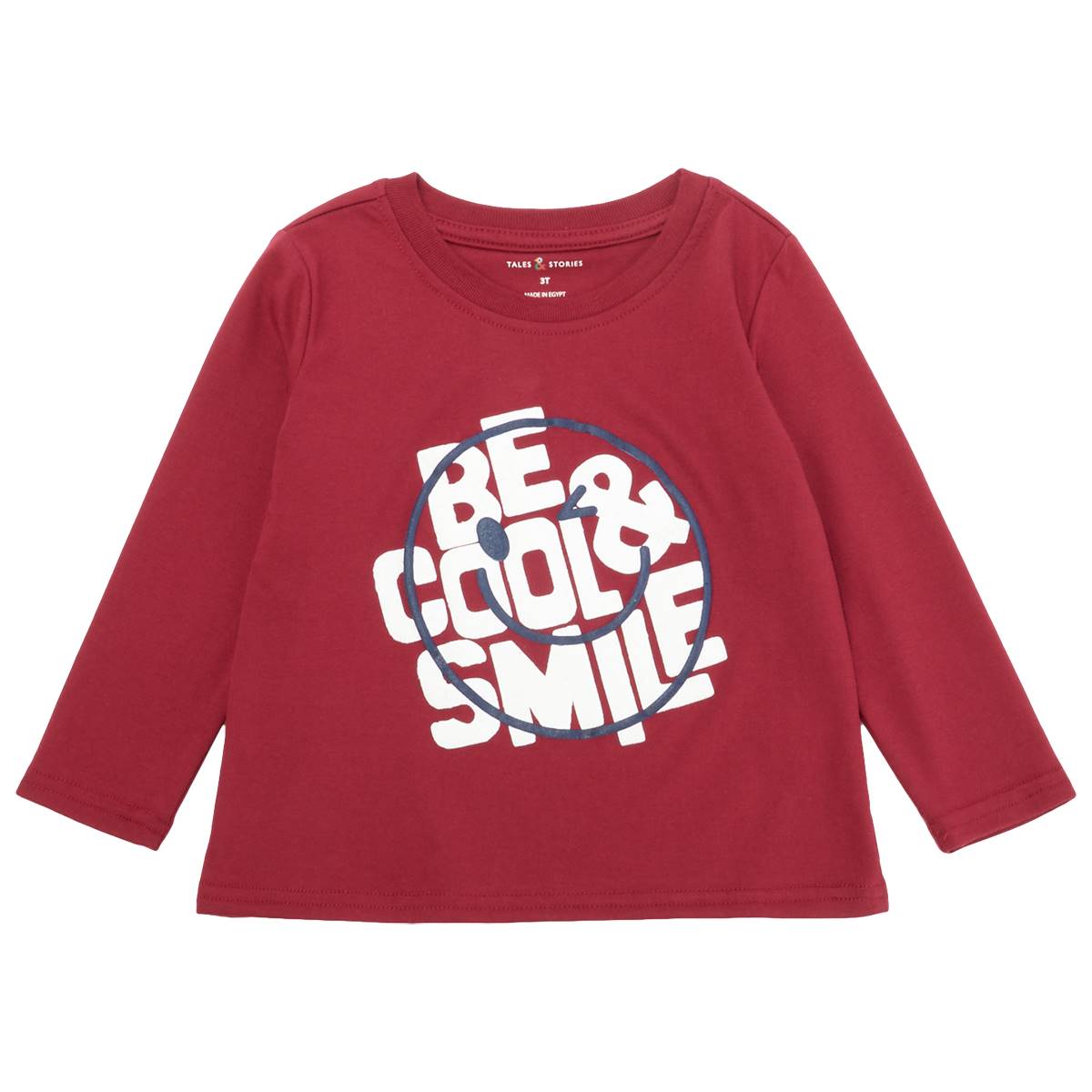 Toddler Tales & Stories Long Sleeve Winky Face Graphic Tee