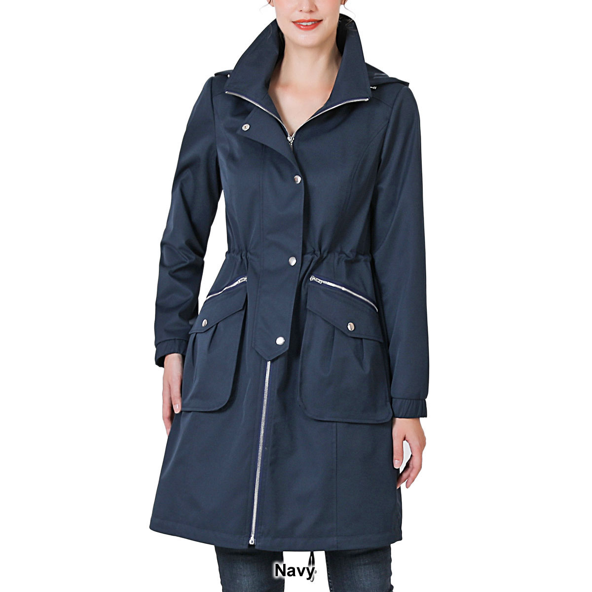 Womens BGSD Waterproof Hooded Pocketed Anorak Jacket