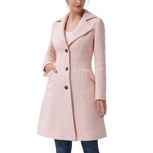 Womens BGSD Fit & Flare Boucle Wool Blend Coat alternate view