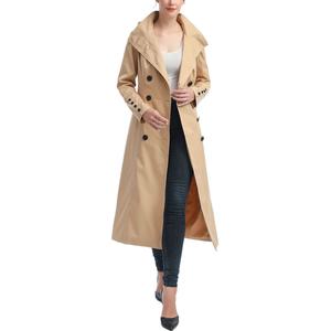 Womens BGSD Waterproof Hooded Maxi Trench Coat alternate view