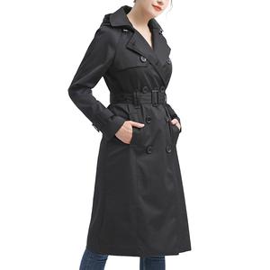 Womens BGSD Waterproof 3/4 Length Hooded Trench Coat alternate view