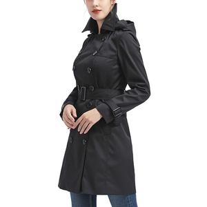 Womens BGSD Waterproof Classic Hooded Trench Coat alternate view