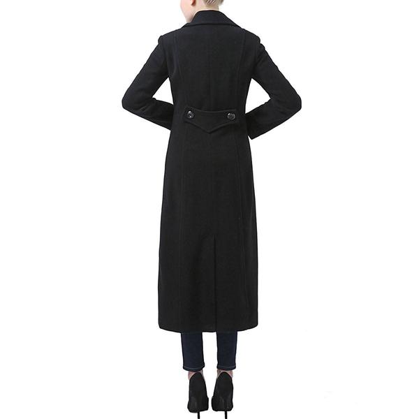 Womens BGSD Long Wool Maxi Walking Coat alternate view