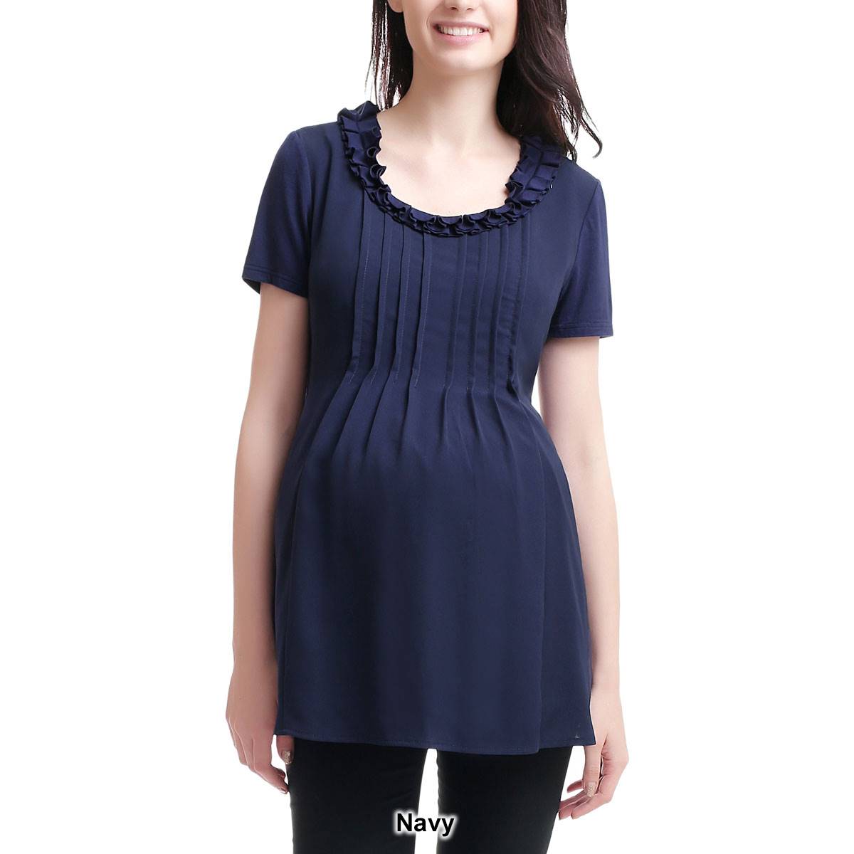 Womens Glow & Grow(R) Pintuck Maternity Nursing Blouse