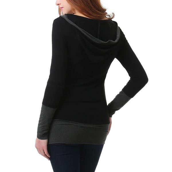 Womens Glow & Grow(R) Color Block Maternity Hooded Top alternate view