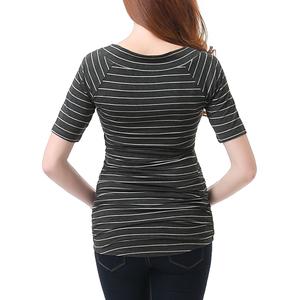 Womens Glow & Grow(R) Stripe Ruched Maternity Top alternate view