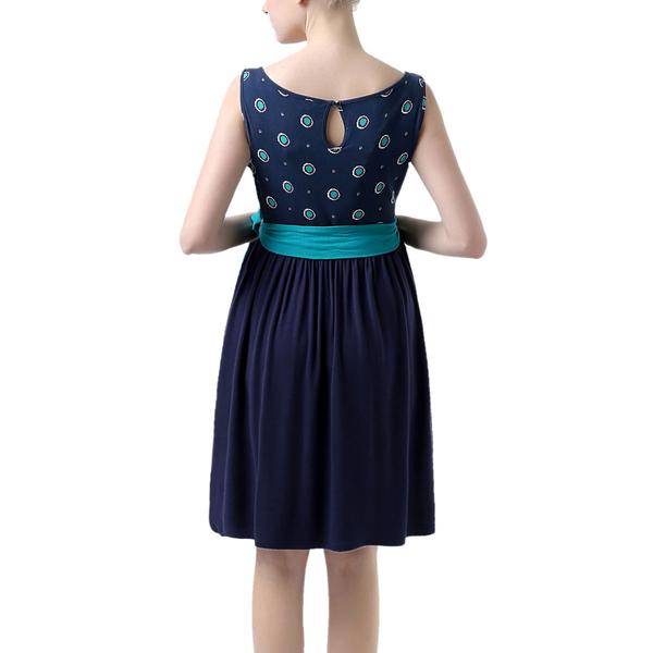 Womens Glow & Grow(R) Belted Maternity Fit & Flare Dress alternate view