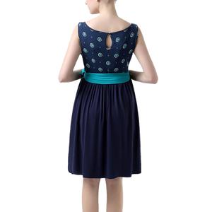 Womens Glow & Grow(R) Belted Maternity Fit & Flare Dress alternate view