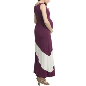 Womens Glow & Grow(R) Color Block Maternity Maxi Dress alternate view