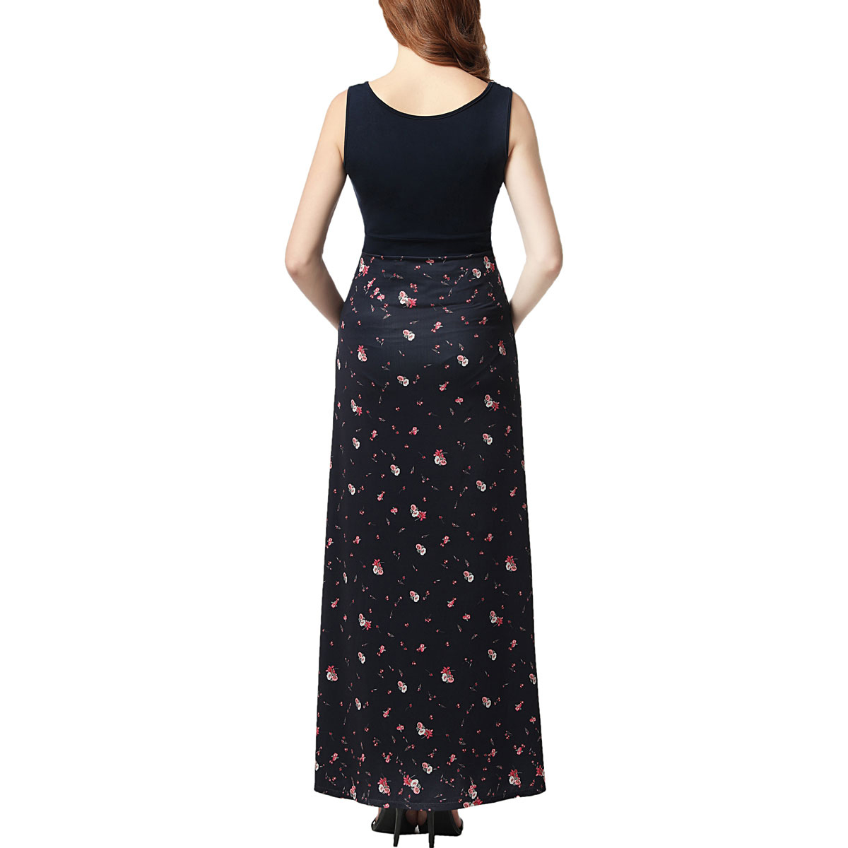 Plus Size Glow & Grow(R) Sleeveless Maternity Maxi Dress