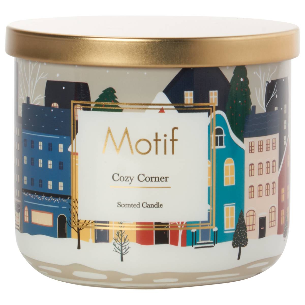 Motif 14oz. 3-Wick Wrapped Cozy Corner Tumbler Candle