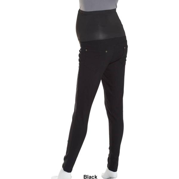 Womens Times Two Pull on Over the Belly Knit Twill Pants alternate view