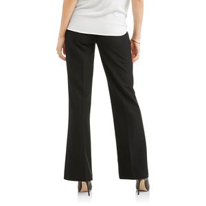 Womens Times Two Over Belly Career Flared Leg Maternity Pants alternate view