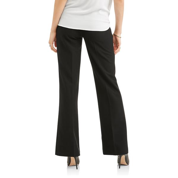 Womens Times Two Over Belly Career Flared Leg Maternity Pants alternate view