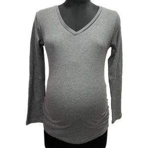 Womens Times Two Side Ruched Waffle Knit Maternity Tee