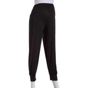 Womens Time Two Elastic Belly Band Flare Lounge Maternity Pants alternate view