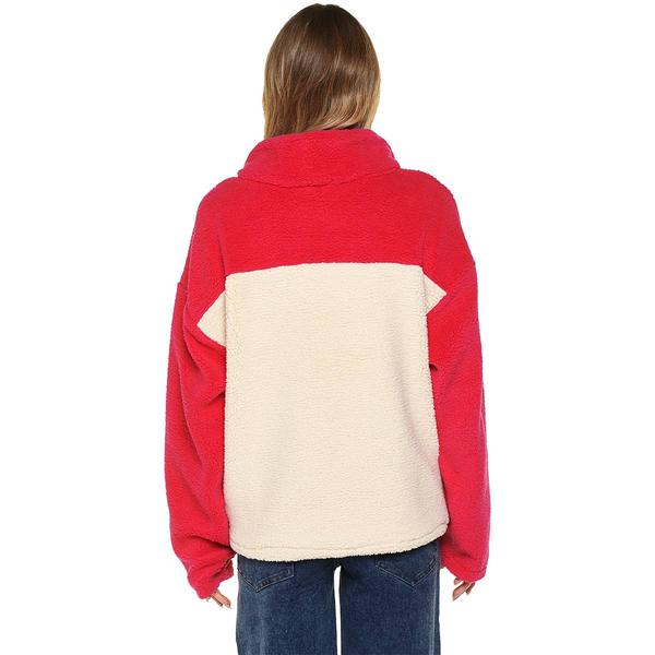 Womens Times Two Maternity Long Sleeve Color Block Sweater alternate view