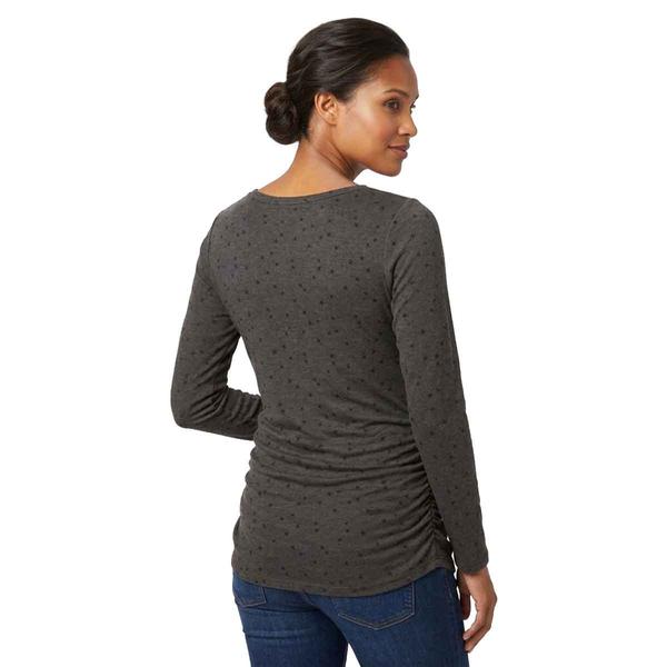 Womens Times Two Maternity Star Long Sleeve Slide Hacci Tee alternate view