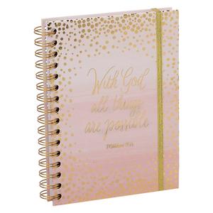 Votum With God All Things Are Possible Spiral Notebook