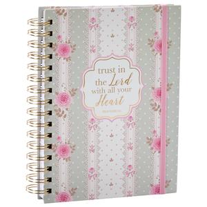Votum Trust the Lord Floral Spiral Notebook