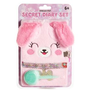 Girls Votum Pink Puppy Diary w/ Pen