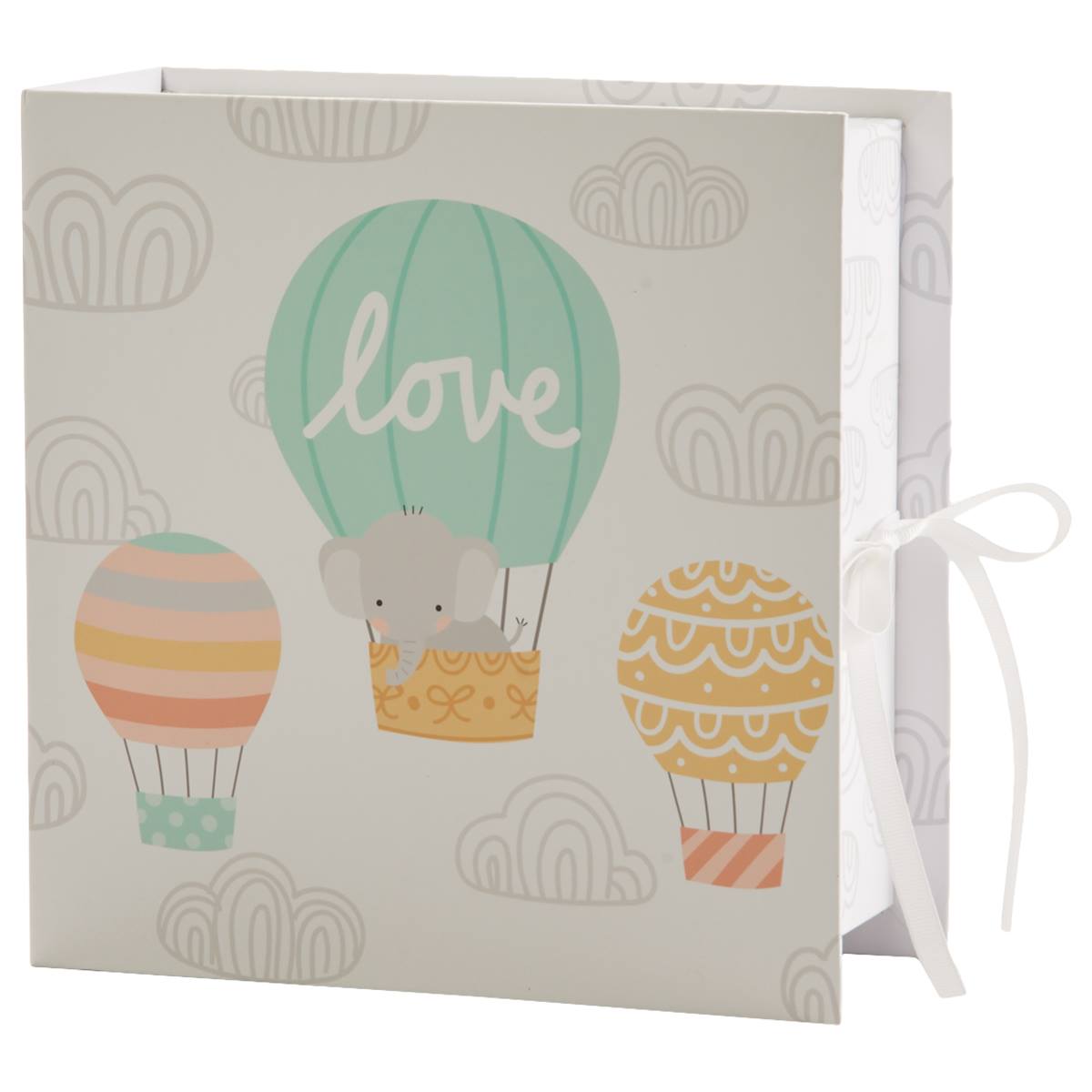 Tri-Coastal Love Elephant And Balloon Keepsake Box
