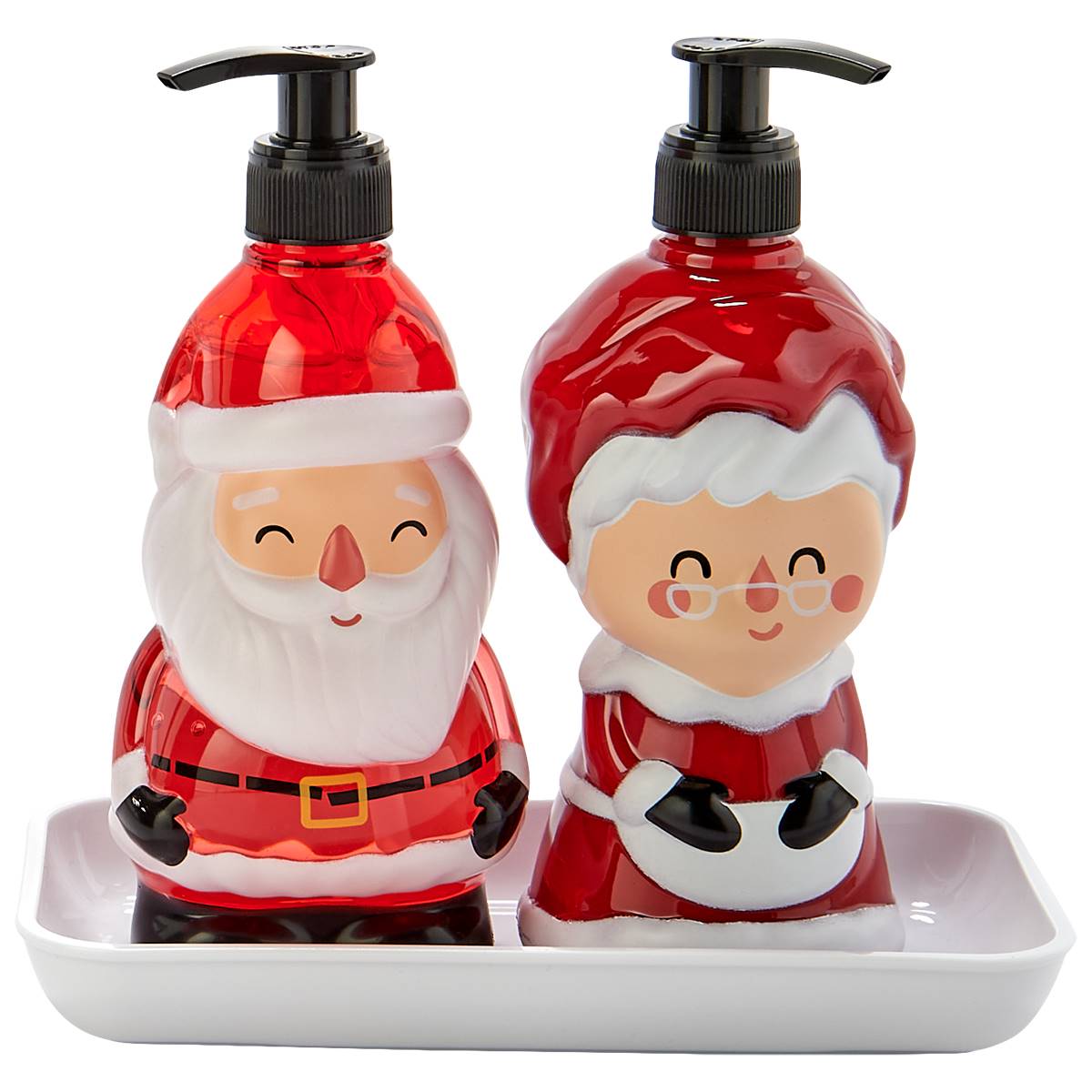 Mr. & Mrs. Clause Hand Soap Duo Caddy