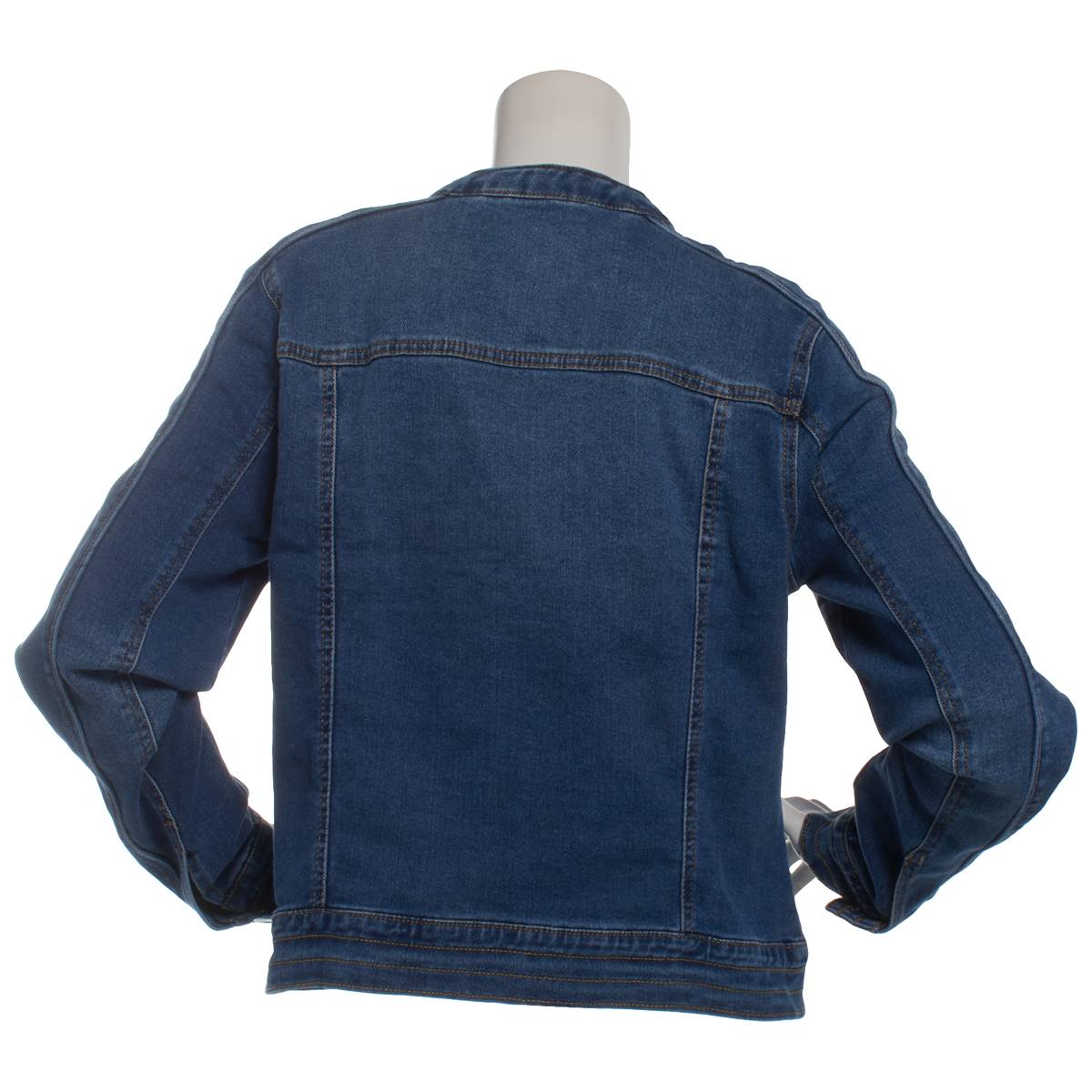 Womens Baccini Center Zip Moto Denim Jacket