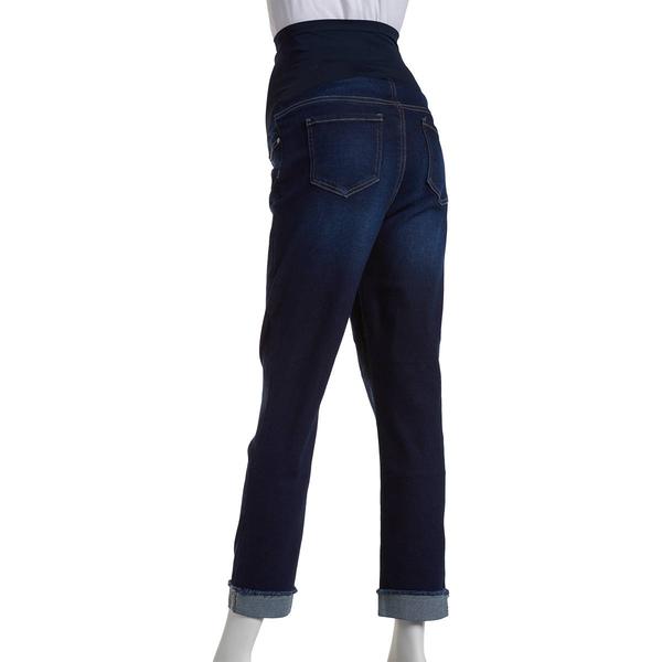 Womens Savi Parker Slim Girlfriend Turn Up Cuff Maternity Jeans alternate view