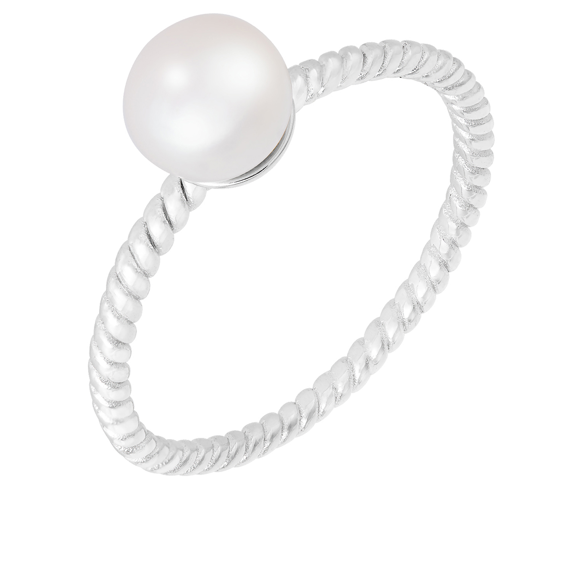 Splendid Pearls Sterling Silver Stackable Pearl Rings