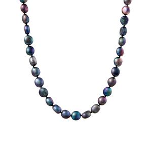 Splendid Pearls 14kt. White Gold Silver Baroque Pearl Necklace alternate view