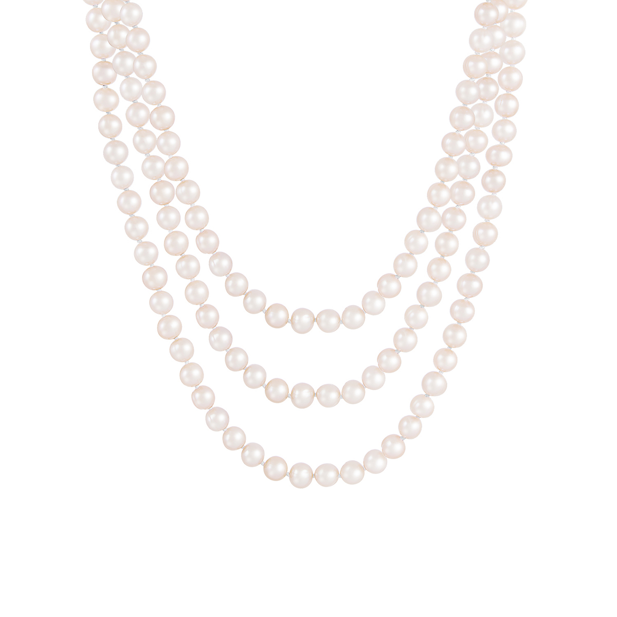 Splendid Pearls Endless 80 Freshwater Pearl Necklace