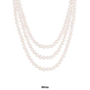 Splendid Pearls Endless 80 Freshwater Pearl Necklace alternate view