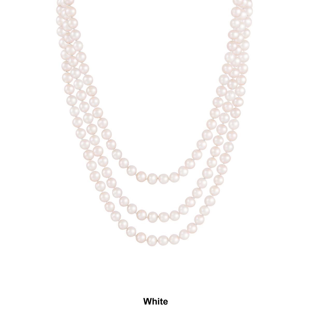 Splendid Pearls Endless 100 Freshwater Pearl Necklace