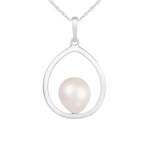 Splendid Pearls 14kt. White Gold Pearl Pendant Necklace alternate view