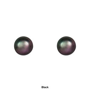 Splendid Pearls 14kt. Gold 9mm Freshwater Pearl Stud Earrings alternate view