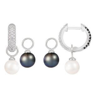 Splendid Pearls Interchangeable Pearl Huggies Earrings