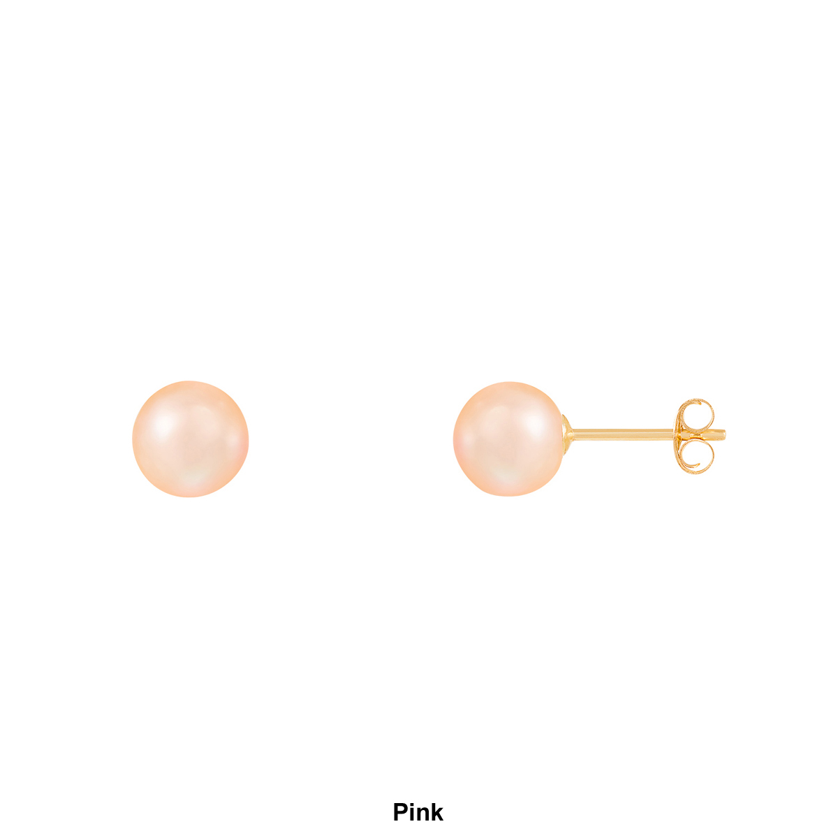 Splendid Pearls 14kt. Gold 6mm Round Pearl Stud Earrings