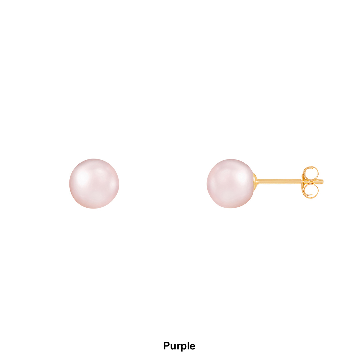 Splendid Pearls 14kt. Gold 6mm Round Pearl Stud Earrings