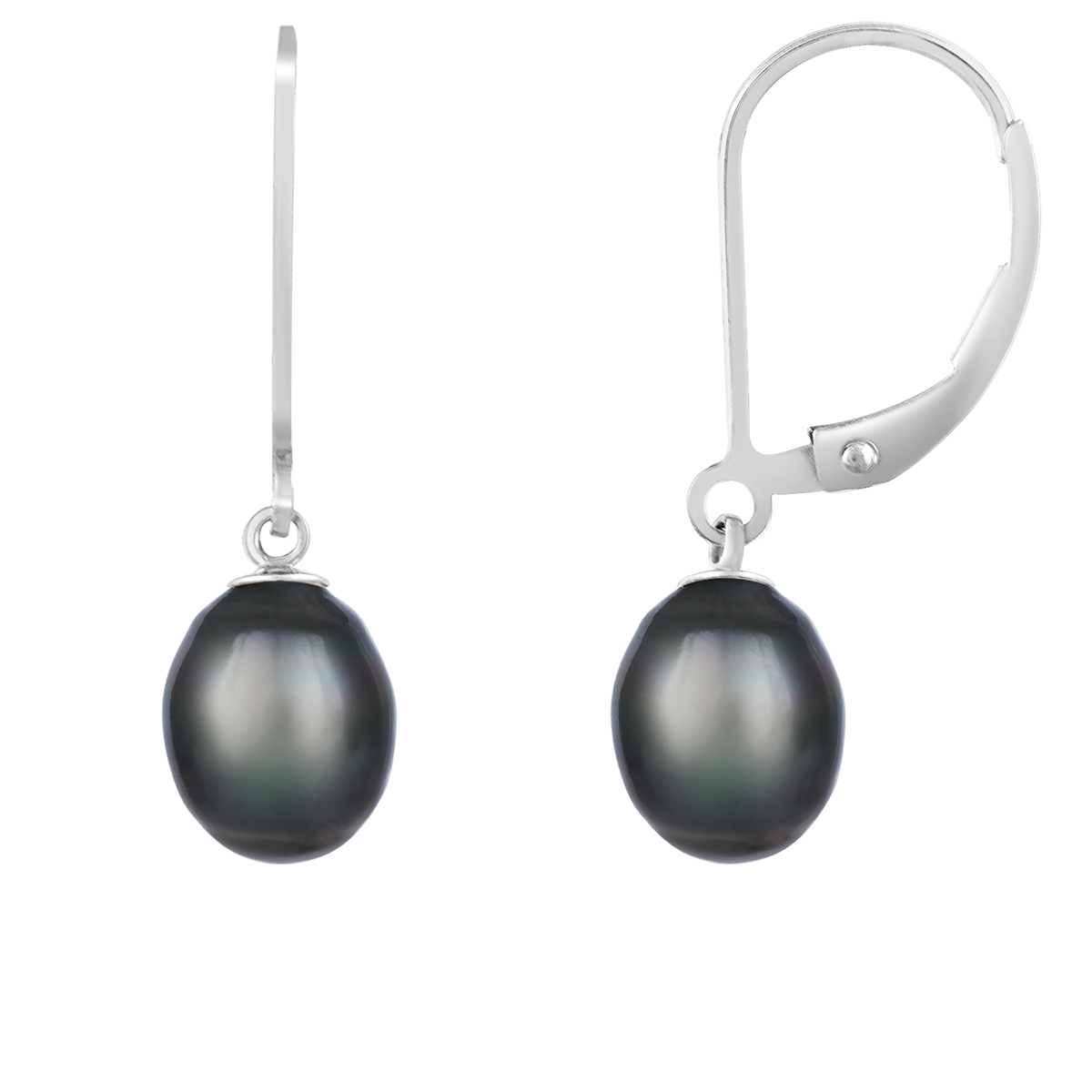 Splendid Pearls Tahitian Pearl Lever Back Dangling Earrings