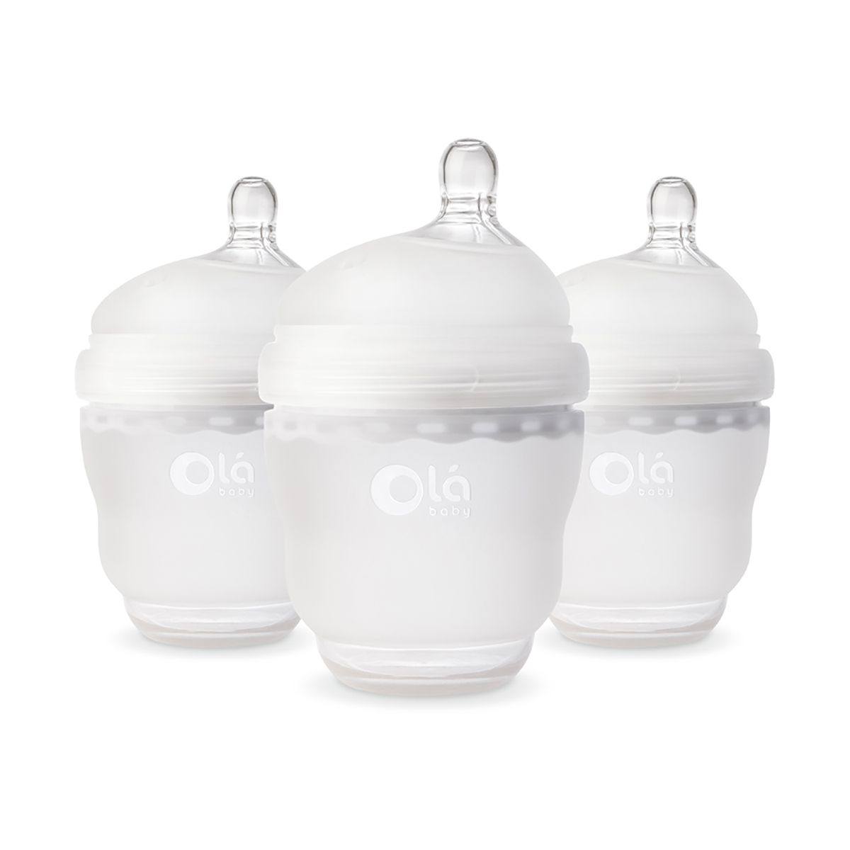 Olababy 3pk. 4oz. Bottle With Slow Flow Nipple - Frost
