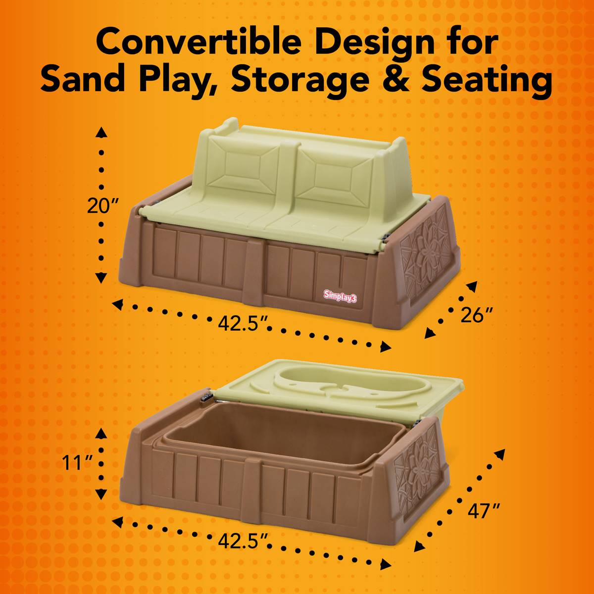 Simplay3 Water & Sand Box Bench